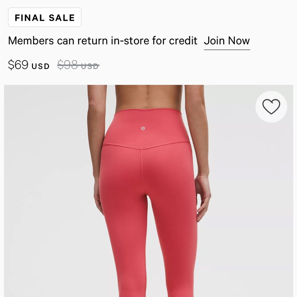 Lululemon Hot Pink High-Rise Align Capri Leggings